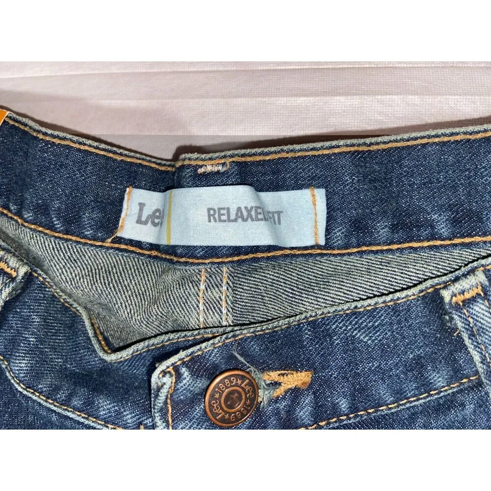New Lee Men's Relaxed Fit Jeans Classic 38x30 Medium Wash Brand New!